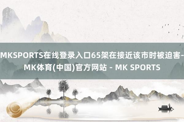 MKSPORTS在线登录入口65架在接近该市时被迫害-MK体育(中国)官方网站 - MK SPORTS